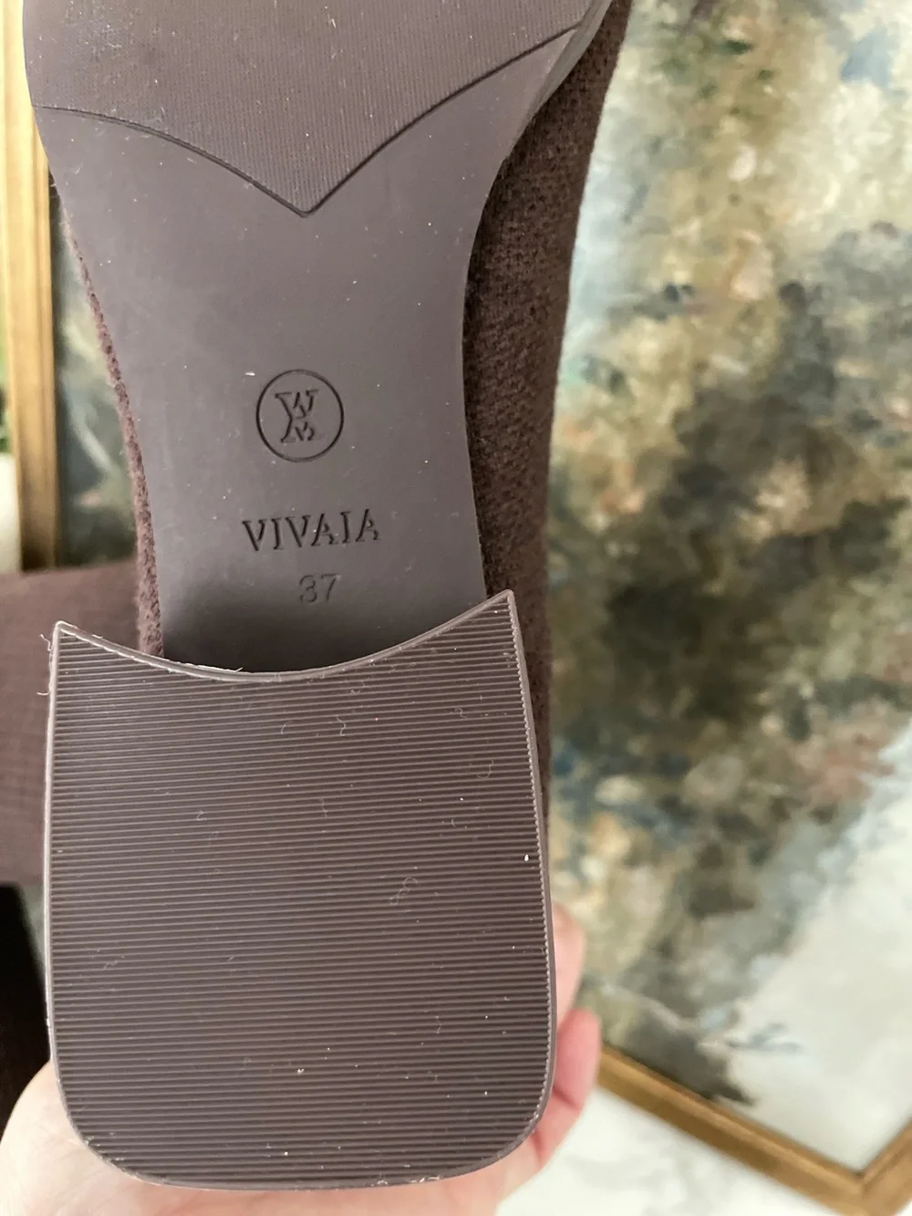 VIVAIA Madeline Over The Knee Thigh High Boots Chocolate Brown Wool Size 6.5